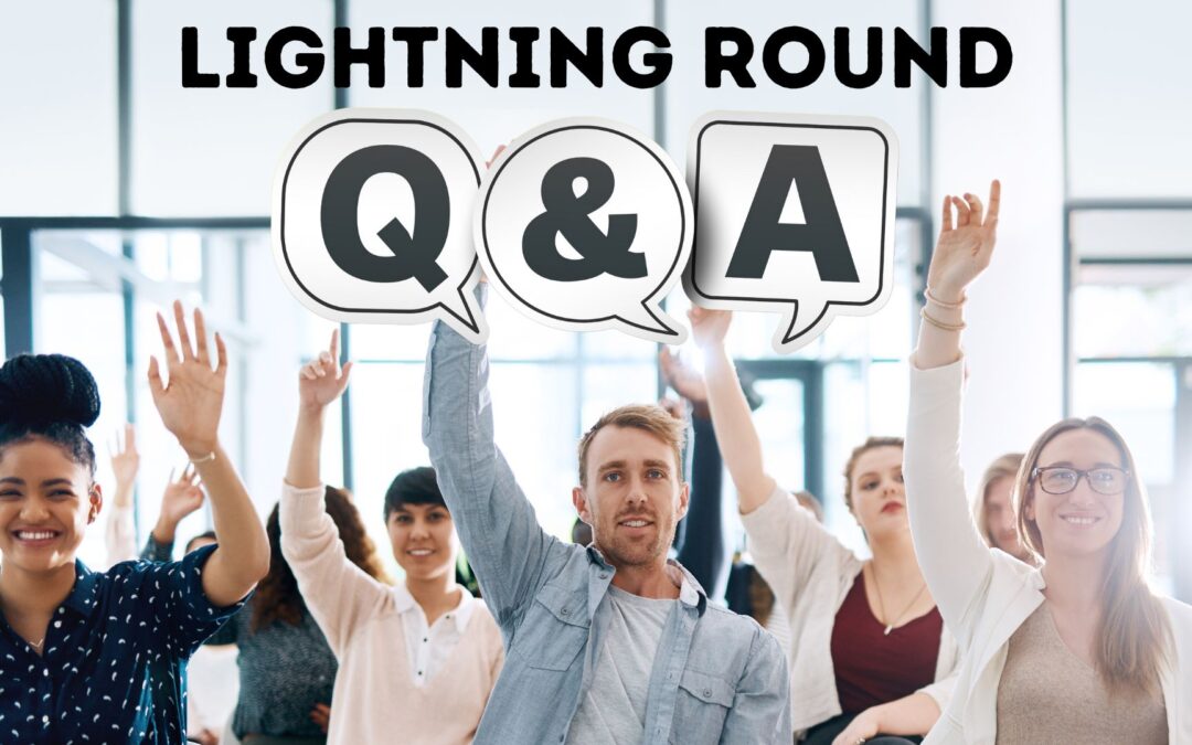 Q&A Lightning Round #8: Four Questions From Three Listeners Answered