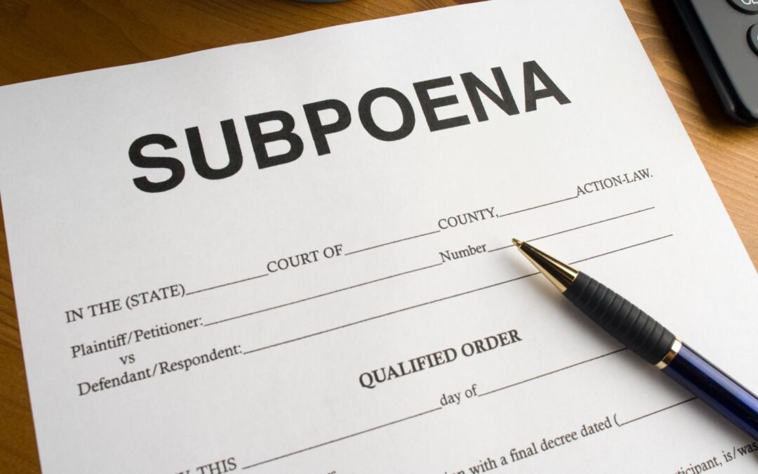 They Promised No Court—Then Sent a Subpoena: What Now? – Court and Legal Policy in CCPT